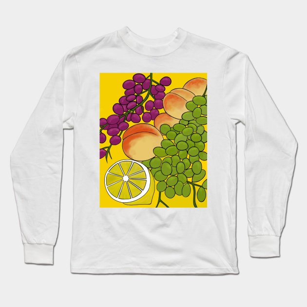 PLENTIFULFruit Assortment Fruit Lover Long Sleeve T-Shirt by SartorisArt1